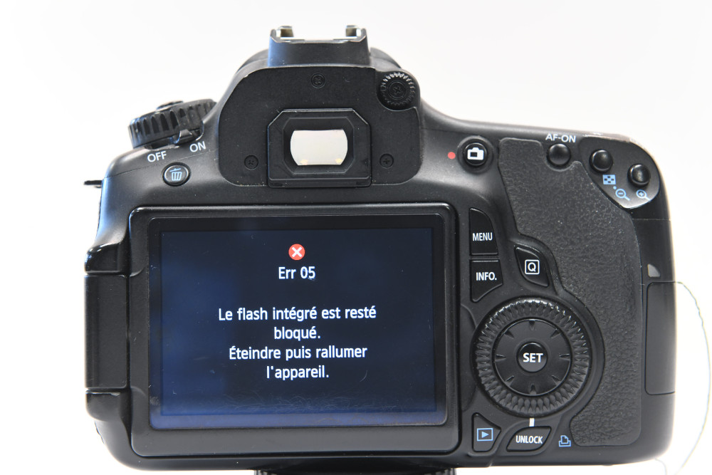 Err 05, le flash ne sort pas