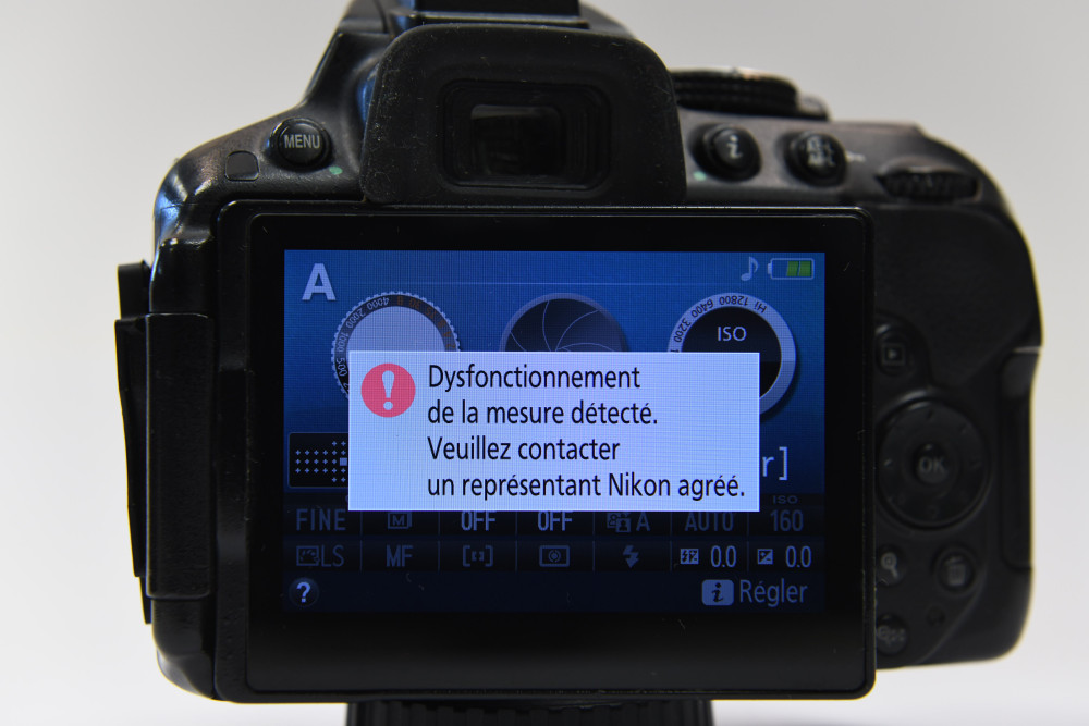 Dysfonctionnement de la mesure détecté